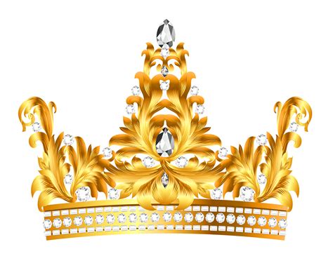 Gold And Diamonds Crown Png Clipart Coroa Png Imagem Coroa Coroa