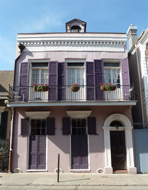 New Orleans La Early 1800s Colonial Housesfrench Colonial Style