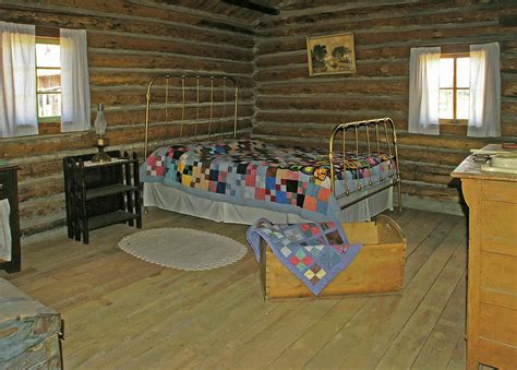 Old Log Cabin Bedroom Photograph By Sally Weigand Fine Art America