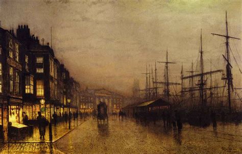 Glasgow Docks By Moonlight By John Atkinson Grimshaw Print Or Oil