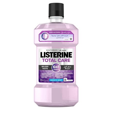 Listerine Total Care Milder Taste Alcohol Free Mouthwash Listerine
