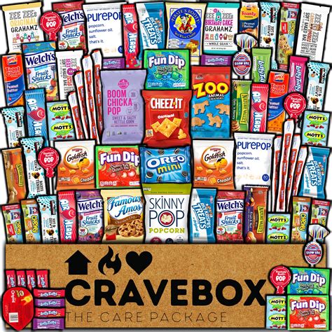 Buy Cravebox Valentines Day Snacks Box Variety Pack Care Package 75