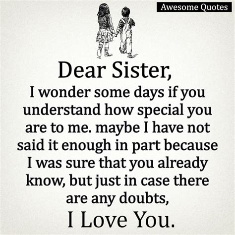Awesomequotes4u.com: My Sister, I love you.