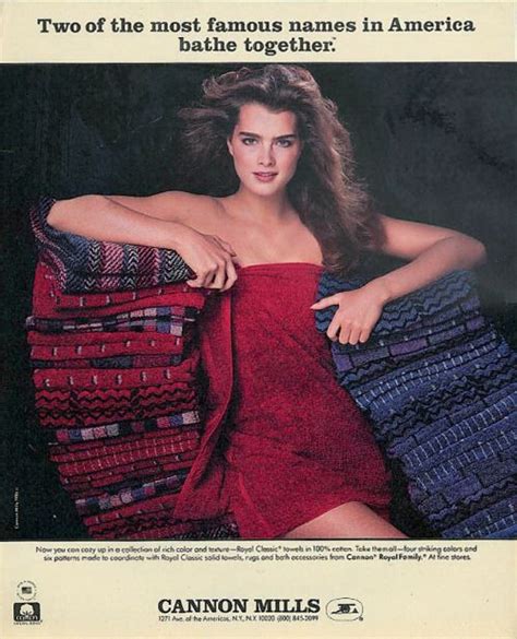 Cannon Mills 1984 Brooke Shields Vintage Ads Celebrities