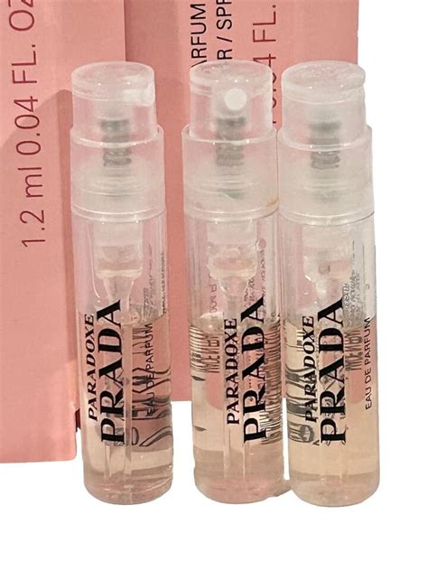 3 Samples Vials Prada Paradoxe Perfume For Women 004 Oz 12 Ml Edp New
