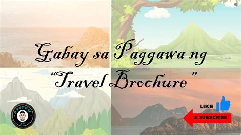 Paggawa Ng Travel Brochure I Hakbang Sa Paggawa Ng Travel Brochure