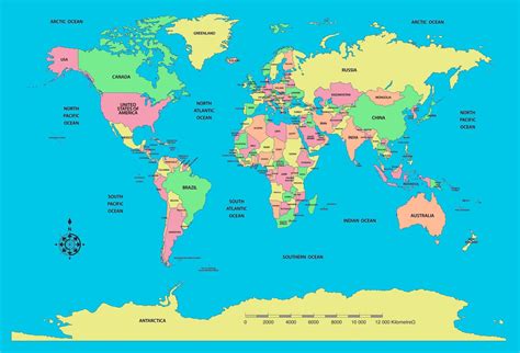 10 Best Simple World Map Printable Printableecom 10 Best Simple World