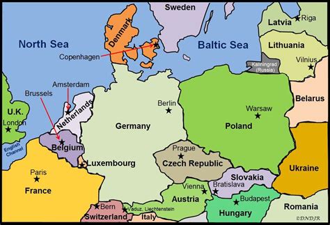 Political Map Of West Europe United States Map