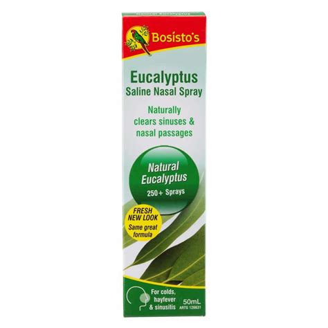 Bosistos Eucalyptus Saline Nasal Spray 50ml Discount Chemist