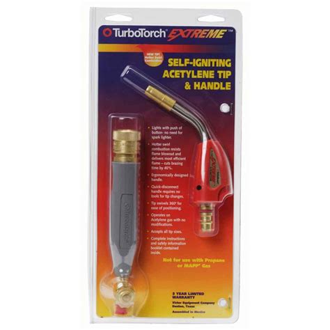 TurboTorch 0386 0828 PL 12ASTD Self Lighting Acetylene Tip Handle Kit