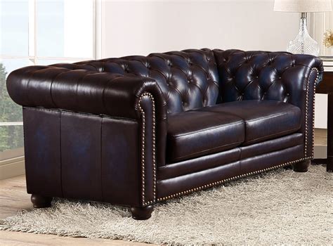 Italian modern white top grain leather sofa set model # 1871503. Dynasty 100% Genuine Leather Chesterfield 3-pc Sofa Set in ...