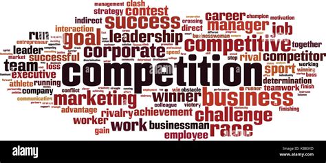 Competition Word Cloud Concept Vector Illustration Stock Vector Image Art Alamy