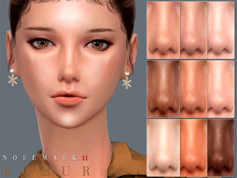 Нос Bobur N11 Макияж Моды для Sims 4