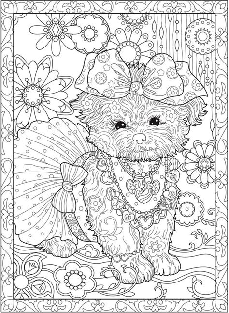Welcome To Dover Publications Dog Coloring Page Coloring Pages