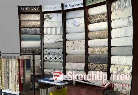 1560 Store Wallpaper And Fabrics Sketchup Model Free Download