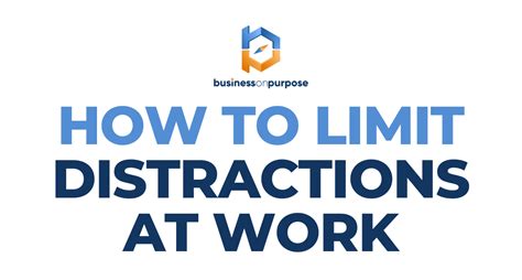 How To Limit Distractions At Work