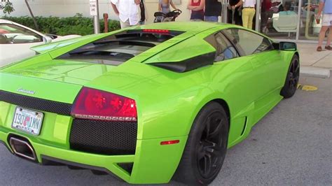 Stunning Lime Green Murcielago Lamborghini Youtube