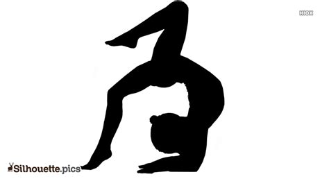 gymnastics poses silhouette