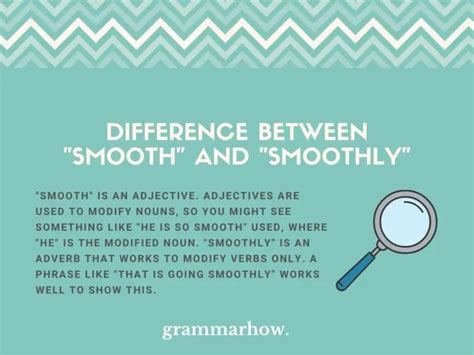 Smooth Or Smoothly Difference Explained With Examples