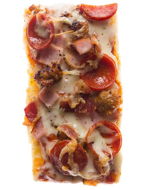Meat Lovers Pizza Boats Spoon Fork Bacon