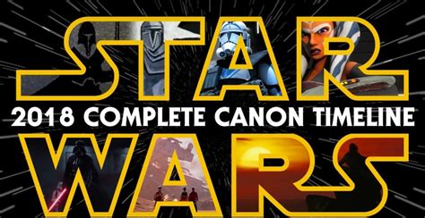 Votd The Complete Canon Timeline Of The Star Wars Universe
