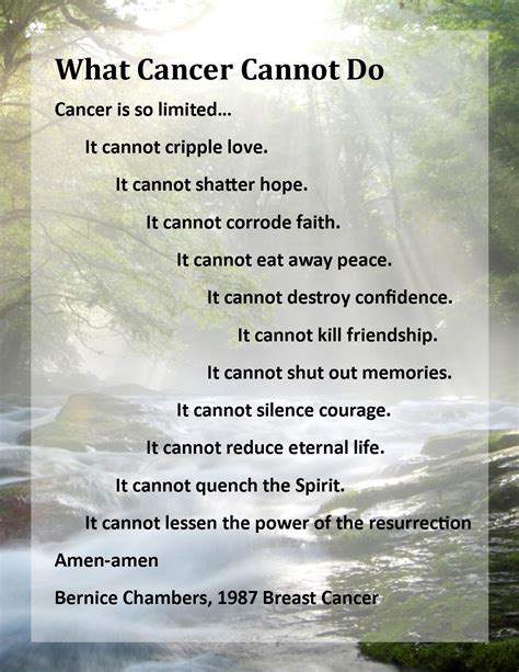 Cancer can develop anywhere in the body. Quotes about What cancer cannot do (13 quotes)