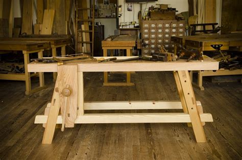 The Portable Moravian Workbench At The Woodwrights School Wood And Shop