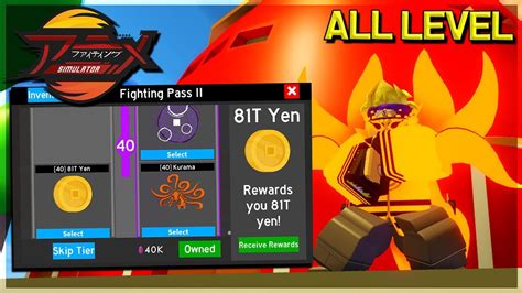 All Levels Unlocked In New Fighting Pass Season 2 In Anime Fighting