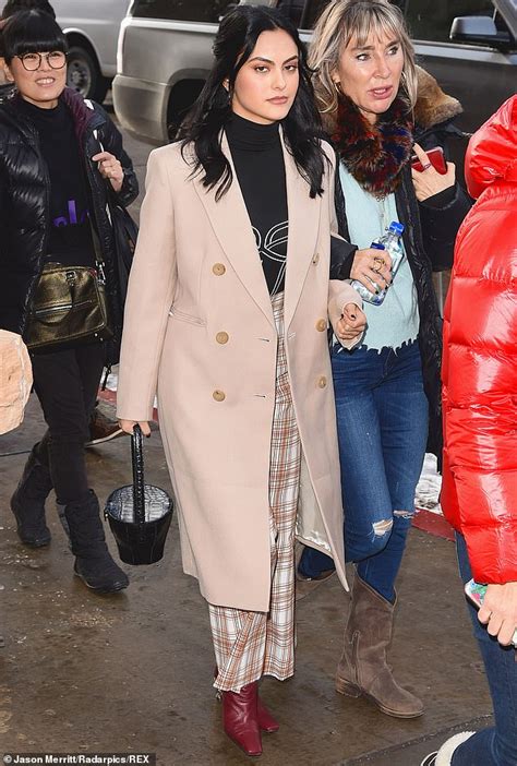 Camila Mendes Cuts A Sexy Chic Look As She Joins Her Palm Springs Co Stars At Sundance Film