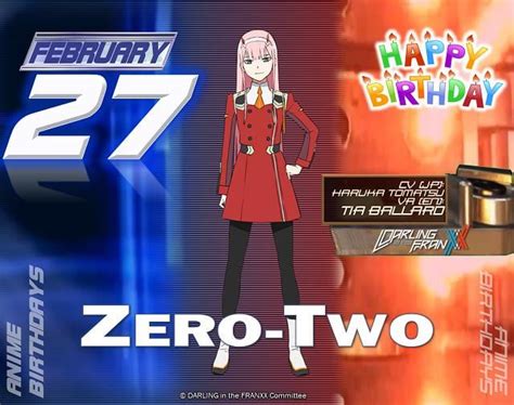 Happy Birthday To Zero Two Rdarlinginthefranxx