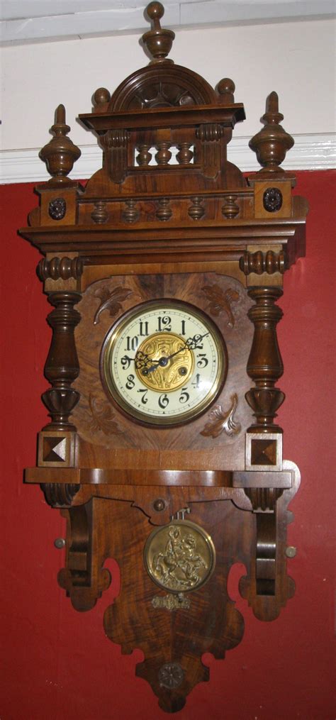 Antiques Atlas Walnut Wall Clock By Gustav Becker