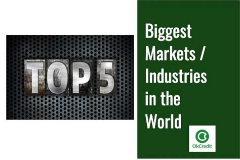 Biggest Markets Industries In The World Top 5 You Should Know About