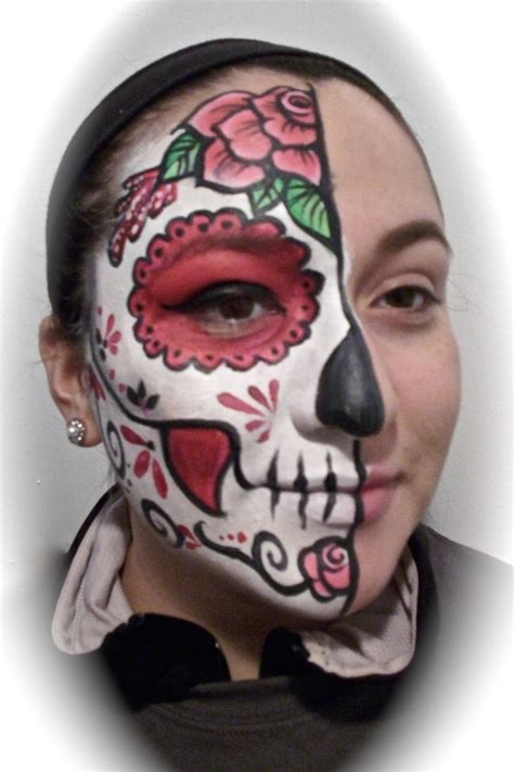 Floral Sugar Skull By Party Picassos Face And Body Painting