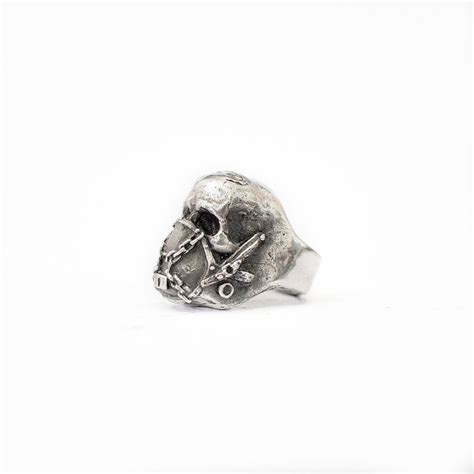 Mens Fashion Silver Color 316l Stainless Steel Skull Ring Etsy