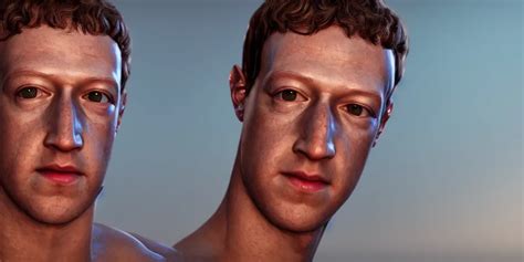 Professional Photograph Of A Muscular Mark Zuckerberg Stable