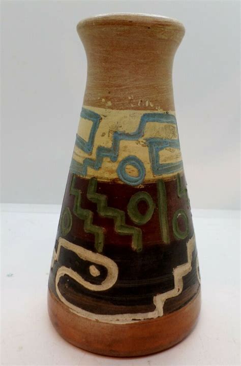 Vintage Cusco Peru Pottery Vase In 2021 Pottery Vase Pottery Cusco Peru