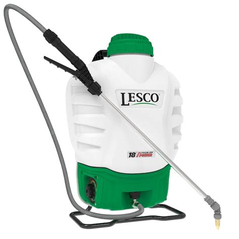 Lesco 2 Gallons Plastic Battery Operated Handheld Sprayer In The Garden