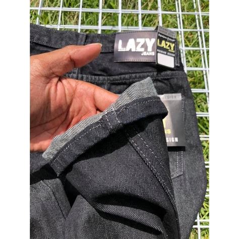 กางเกงlazyมิดไนท์ด้ายเทากระบอกใหญ่ Shopee Thailand