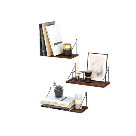 Songmics Set Of 3 Wall Shelves Floating Shelf Decorative Shelves For