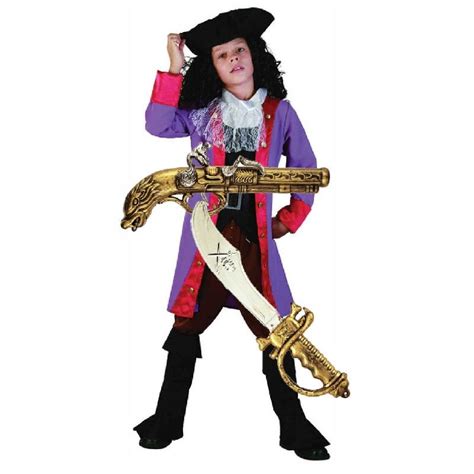 Boys Captain Hook Pirate Costume With Optional Gun And Sword Perfect