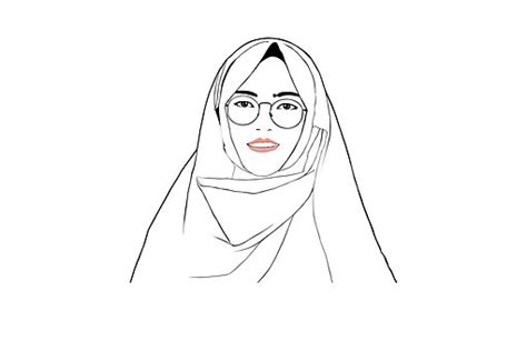 Collection of status for muslim women and cartoons. Gambar Kartun Wanita Berjilbab Hitam Putih