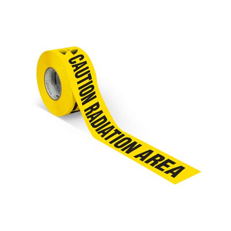 Caution Radiation Area With Radiation Symbol Barricade Safety Tape