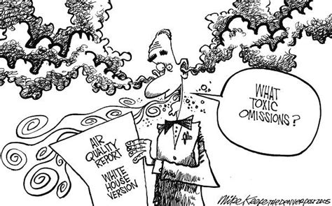 Air Quality Report Mike Keefe Political Cartoon 06192005