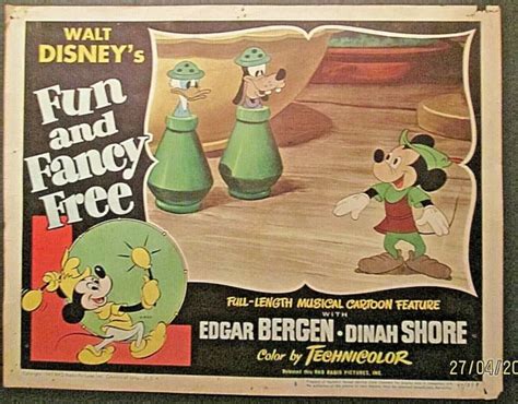 Walt Disneymickey Mouse Fun And Fancy Free 1947 Animated Movie