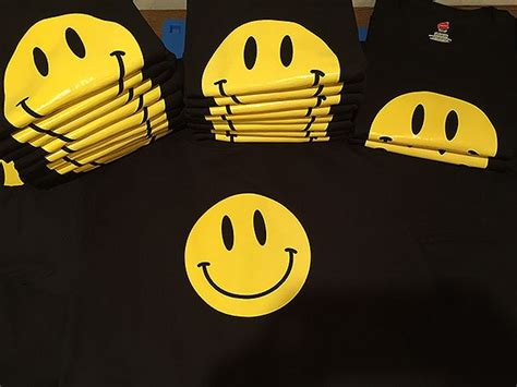 Smiley Face Glow In The Dark T Shirts Imagintee Smiley Face Glow