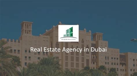 Luxury Real Estate Agency In Dubai
