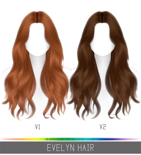 Evelyn Hair Simpliciaty In 2021 Sims 4 Sims Hair Sims