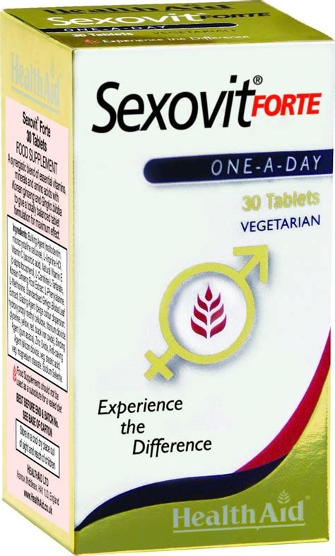 Healthaid Sex O Vit Forte 30 Tablets E Vitamina Gr