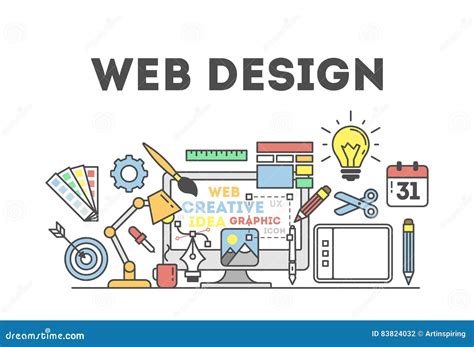 Web Design Illustration Stock Vector Illustration Of Background