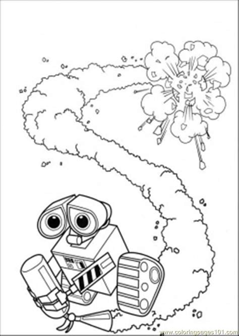 Simple wall e coloring page for children : Wall-e And Eve Coloring Pages - Coloring Home